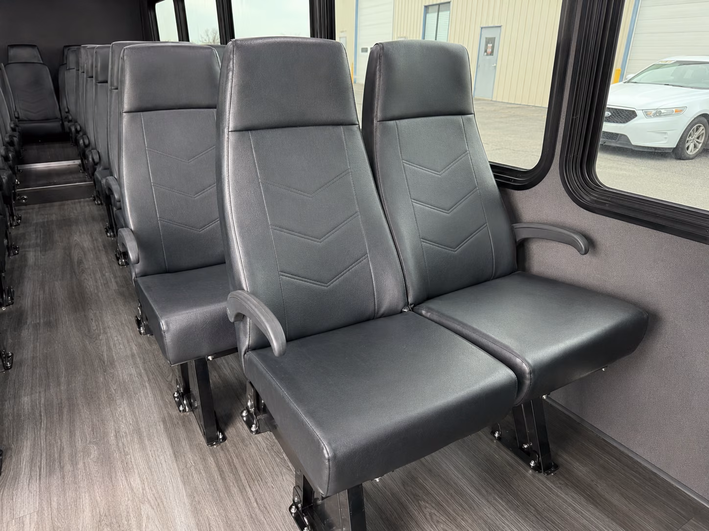 15 passenger minibus interior