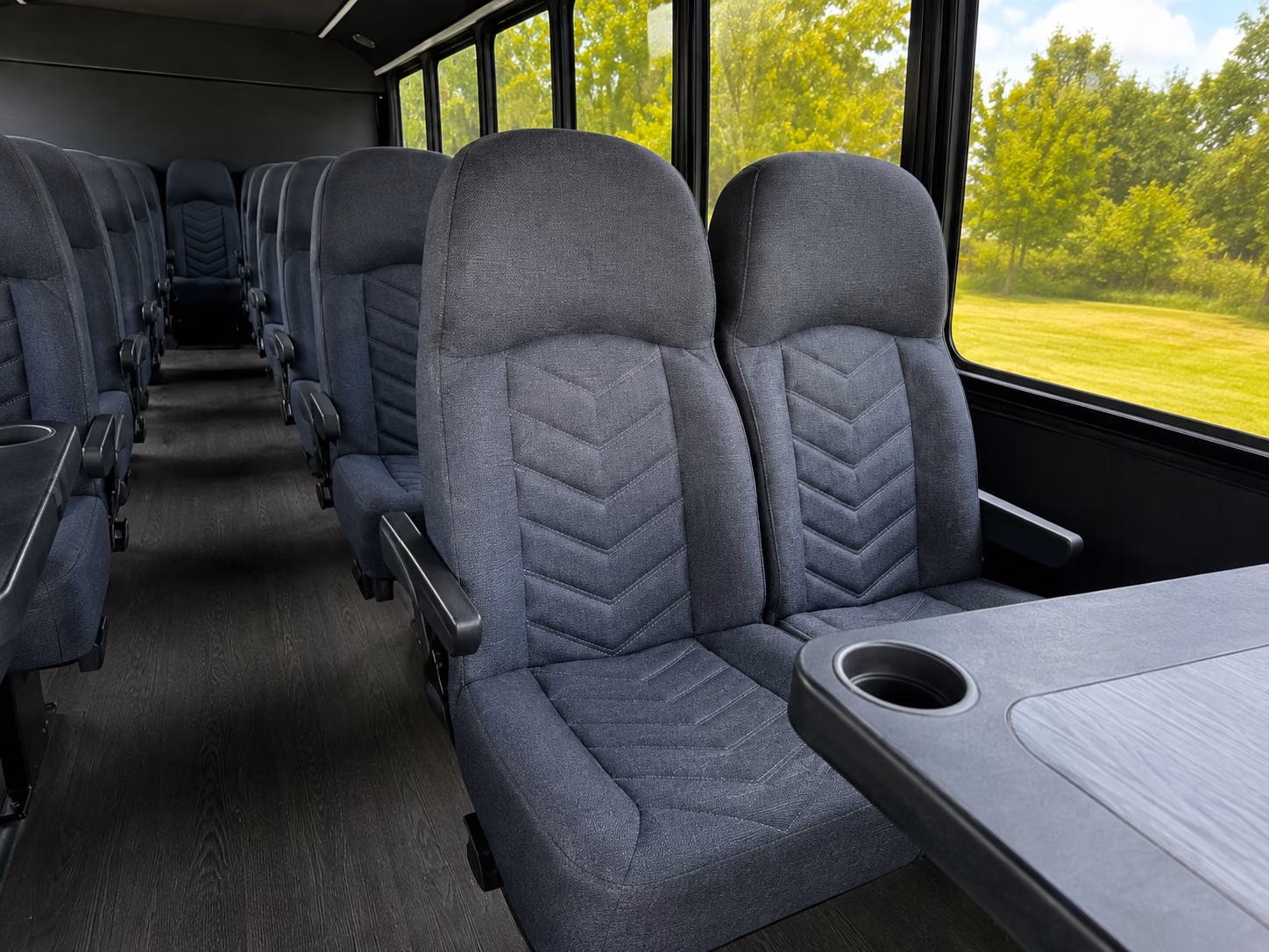 wichita falls 20 passenger minibus interior
