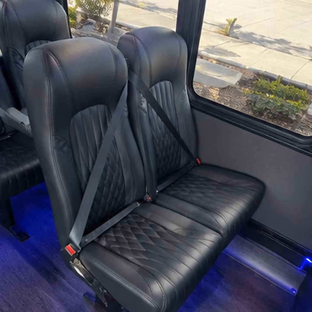 wichita falls 25 passenger minibus interior