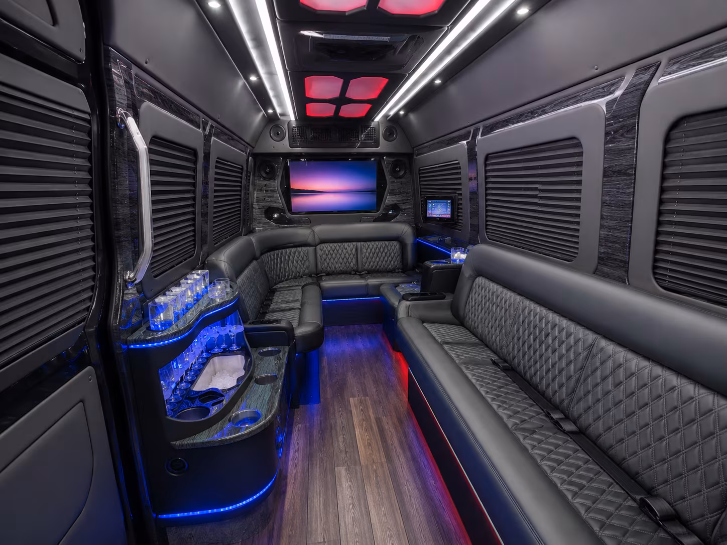 wichita falls 30 passenger party bus inside