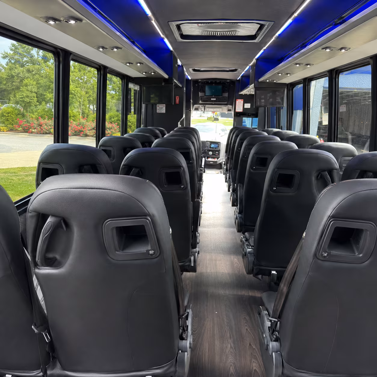 wichita falls 35 passenger minibus inside
