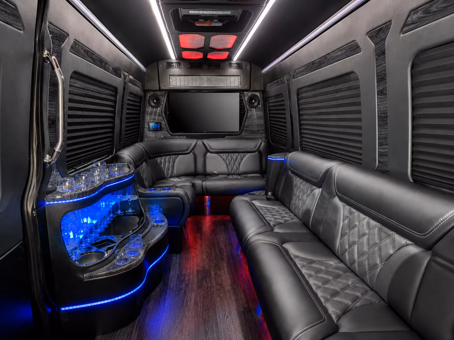 wichita falls 50 passenger party bus interior
